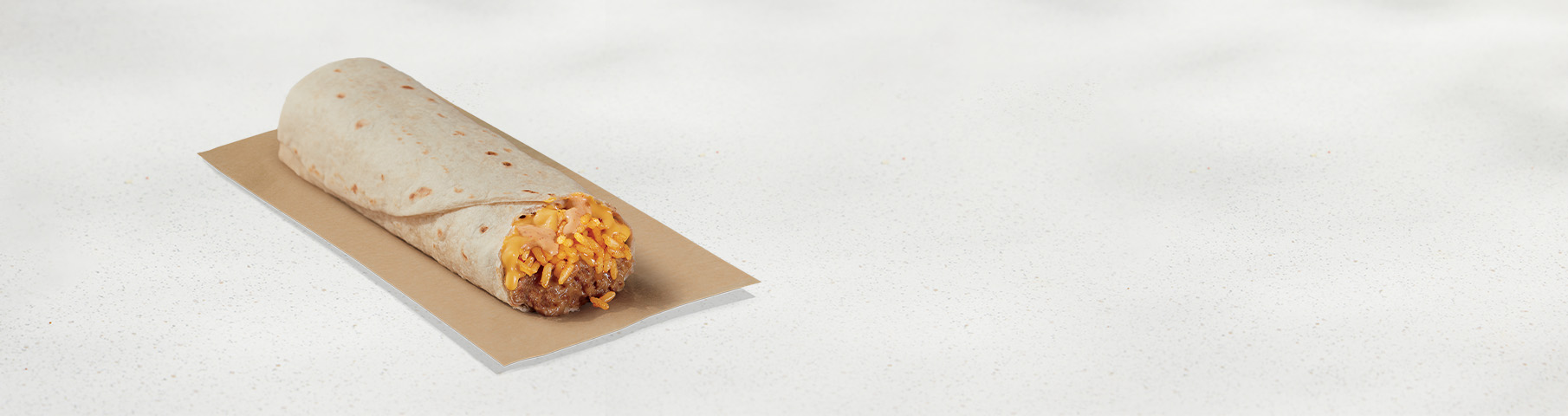 Cheesy Bean and Rice Burrito