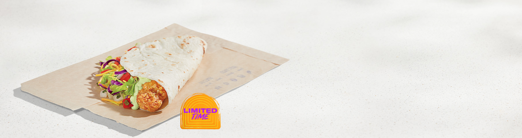 Avocado Ranch Crispy Chicken Soft Taco